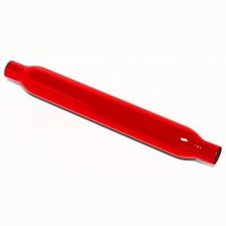 Muffler Thrush Glasspack 2 1/4 Inlet/2 1/4 Outlet Steel Red EA