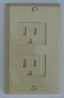 Baby Safety Electric Outlet Cover W/Sliding doors DECORA IVORY
