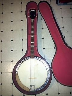 50s Supro Tenor Banjo Four String w Original Case Valco National Kay