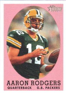 AARON RODGERS 2005 TOPPS HERITAGE SHORTPRINT ROOKIE RC #344 PACKERS
