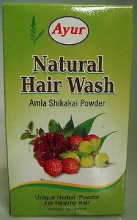Ayur Natural Hair Wash Powder 100g w/ Amla Shikakai USA SELLER FAST