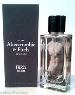 Abercrombie and Fitch Fierce Cologne 1.7 oz. 50 mL for Men   NEW 100%