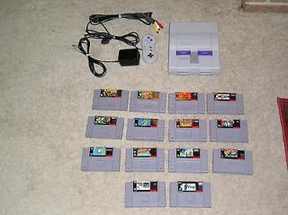 Super Nintendo SNES Console,Ac Adapter,Av Cable,1 Controller,14 SNES
