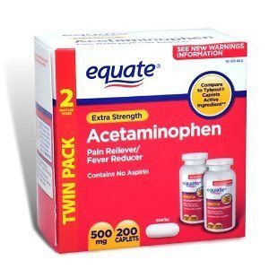 Compare to TYLENOL   EQUATE Extra Strength Acetaminophen Pain 500mg