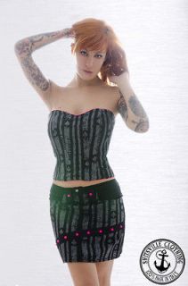 Shitsville Clothing corset top bustier ace of spades punk rock emo