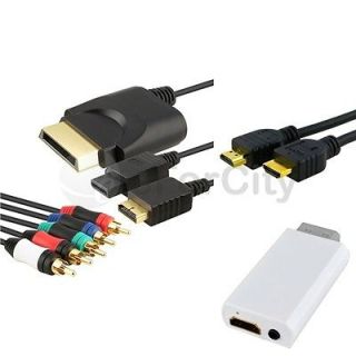 VGA & Component to HDMI 1080P Converter TV Adapter with Audio PC
