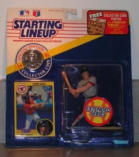 1991 Kenner Starting Lineup Glenn Davis MLB Action Figure with Coin NR