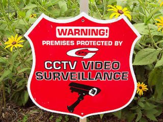 NEW CCTV SECURITY YARD SIGNS