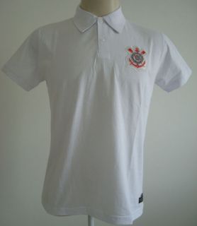 CORINTHIANS SCCP POLO SOCCER T SHIRT JERSEY AUTHENTIC NEW ALL SIZES S