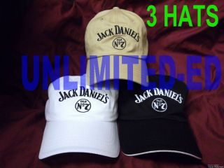 3X JACK DANIELS HATS/CAPS   BRAND NEW   FREE USA SHIPPING