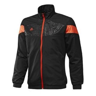 Adidas F50 Style Woven Jacket Soccer Training Black Orange $75 X30659
