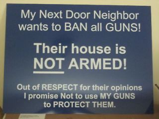 gun warning signs in Home Security
