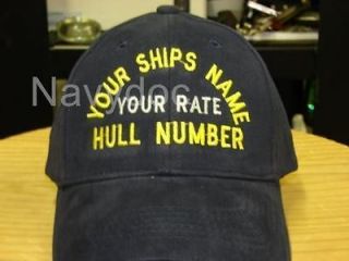 USS NIMITZ JOB RATE INSIGNIA EMB CAP HAT