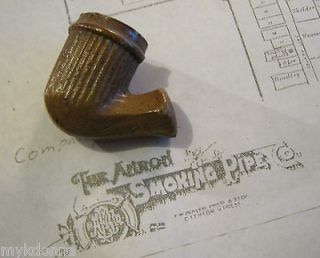 Antique Clay 1800s Akron Smoking Pipe Co. Ohio Tobacco vtg pottery dug