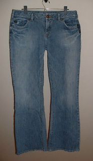 SILVER MITSU LOW RISE FLARE STRETCH JEANS SIZE 34/32