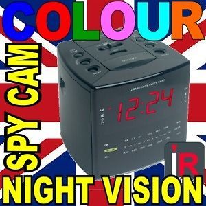 240V/PAL Alarm Clock IR Night Vision Video Camera DVR Recorder Spy