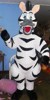 Madagascar Mascot Costume Marty Character Adult Costume Zebra Costume
