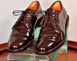 Vintage, Resoled SHELL CORDOVAN Plain Toe Blucher, English made Shoes