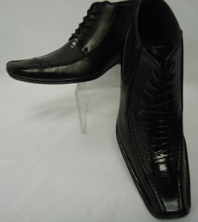 Alberto Fellini Mens Stylish Black Half Boot Boots Faux Leather