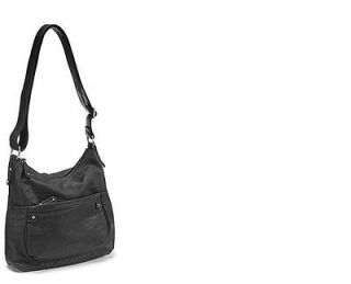 ECCO Womens Manila Body Bag Handbag Purse Black Leather 9104302 90000