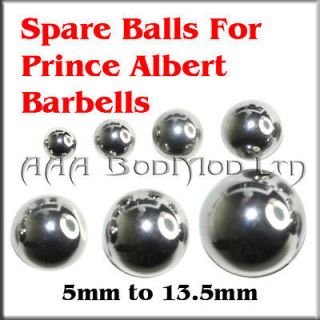 Spare Balls For PA Barbells / Prince Albert Curved Bars.
