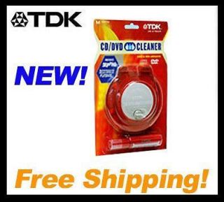 NEW TDK Radial CD/DVD Cleaner Wet n Non Abrasive Safe