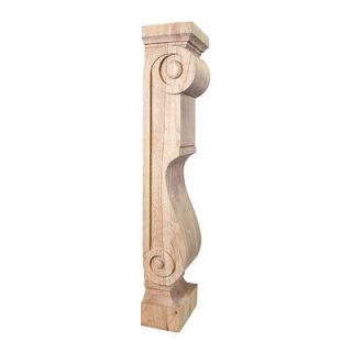 Alder Wood  Scandinavian Romanesque Fireplace / Mantel Corbel  8 x 6