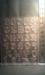 alphabet template in Templates, Patterns & Stencils