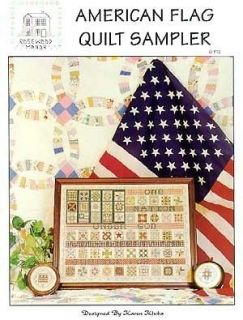 American Flag Quilt Sampler Cross Stitch W Each State A Block in the