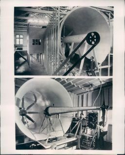 1929 Palo Alto, CA Stanford University Wind Tunnel, Propeller Test