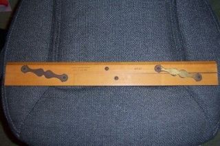 Vintage Universal Woodworking Co. Ltd Parallel Ruler 18   Wood Arms