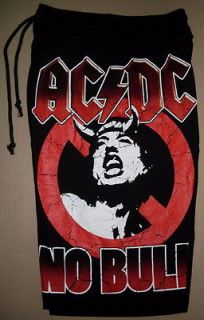 DC No Bull Cotton Shorts free Size new Bermudas Rock Band Angus Young