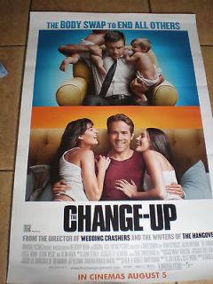 the change up ryan reynolds movie poster d/s mint condition onesheet