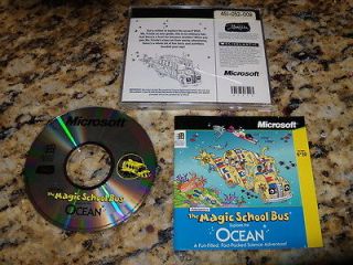 THE MAGIC SCHOOL BUS EXPLORES THE OCEAN PC GAME CD ROM XP TESTED NEAR
