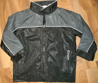 Circo* boys 2T faux leather jacket raincoat shiny MINT rain slicker