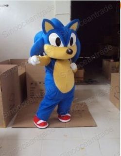 Sonic the Hedgehog Adult Suit Mascot Costume Fancy Dress