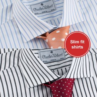 CHARLES WILSON SLIM FIT SHIRT PACK NEW MD02