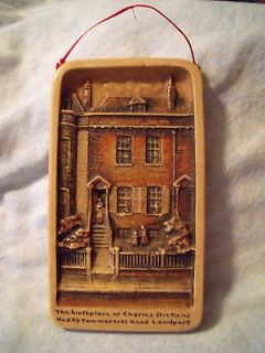 Rare Ivorex Plaque Charles Dickens Birthplace Arthur Osborne