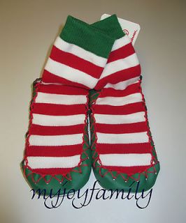 HANNA ANDERSSON Swedish Moccasins Slippers Merry Mocs Red White 5 7 21