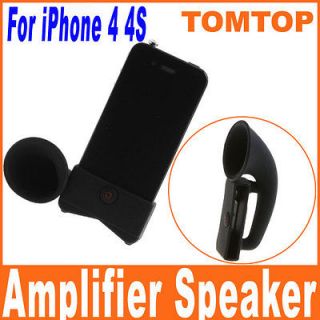 Portable Silicone Horn Amplifier Speaker For iPhone 4 4S mini ipod 