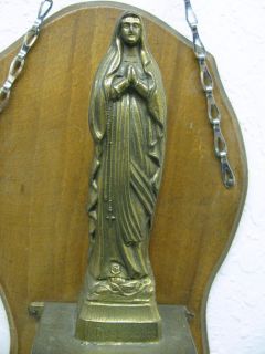 Antique Religious Vintage Statue Holy Virgin Madonna