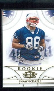 NEW ENGLAND MICHIGAN CHAWN CRABLE AUTOGRAPH ROOKIE READ