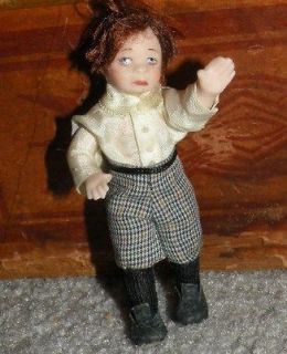 vintage DOLLHOUSE MINIATURE size doll small child See collection
