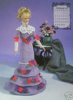 Annies Attic Potter Fashion Bed Doll February Crochet Pattern 1996