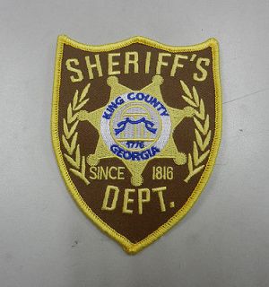 Walking Dead Sheriff Patch Costume Halloween Embriodered Iron On x 2