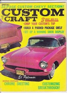 Custom craft nov 1963 custom cars shows chevy section corvette ragtop