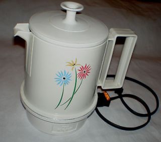 CUP POLY HOT POT WHITE W FLORAL DESIGN SMALL KITCHEN APPLIANCES