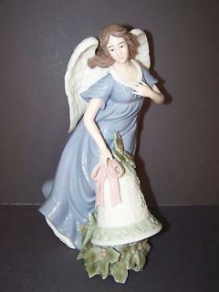 Angel 12.5 Inch Porcelain Figurine by Grandeur Noel for Christmas