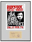 Jimi Hendrix Experience Golden Gate Park 1967 Concert Poster Signed