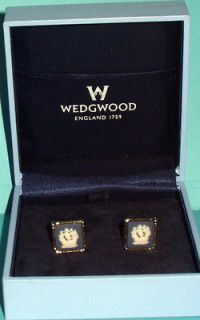 Wedgwood Collectible Dark Blue Jasperware Cufflinks, Unwanted Gift